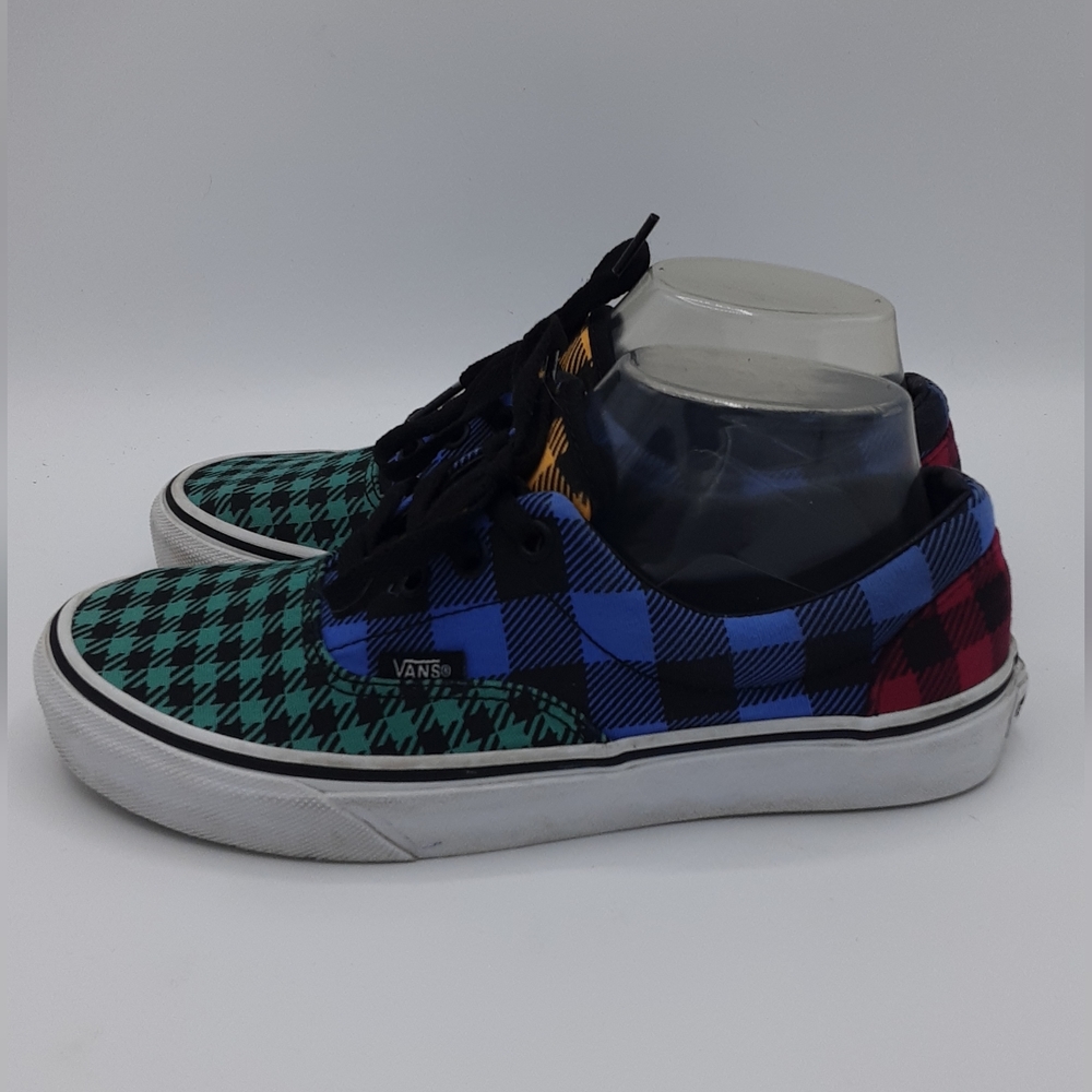 Vans Unisex Tartan Plaid Print Lace Up Skateboard Sneaker. - Picture 6 of 13